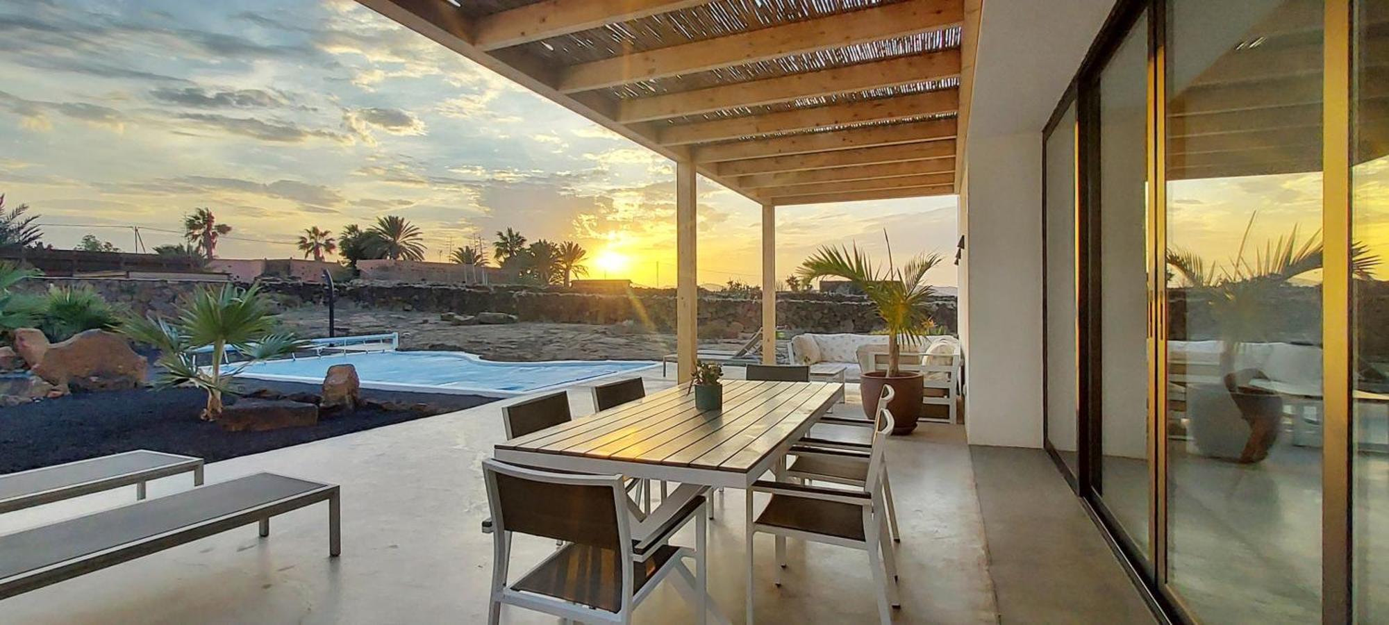 Villa Tabaiba En Lajares Con Piscina Bagian luar foto
