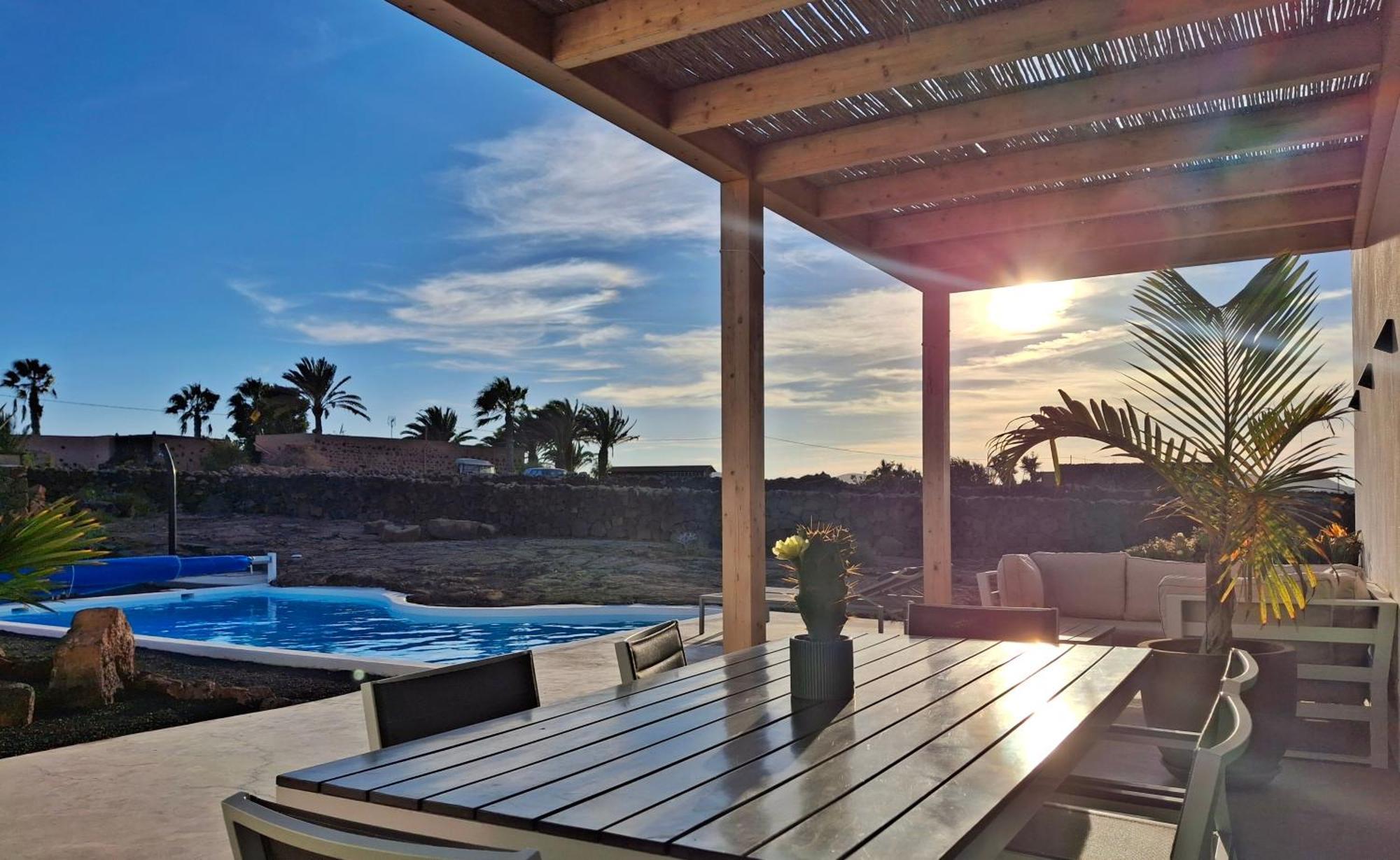 Villa Tabaiba En Lajares Con Piscina Bagian luar foto